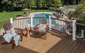 Trex deck spaces